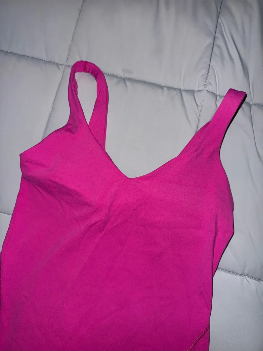lululemon athletica Bright Magenta V-Neck Tank